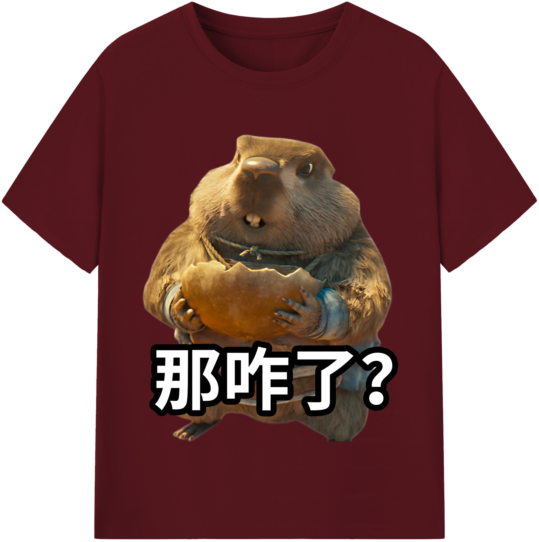 （画像用） Ne Zha 2 ナタ 魔童の大暴れ 綿100％半袖Tシャツ（フロントプリント）